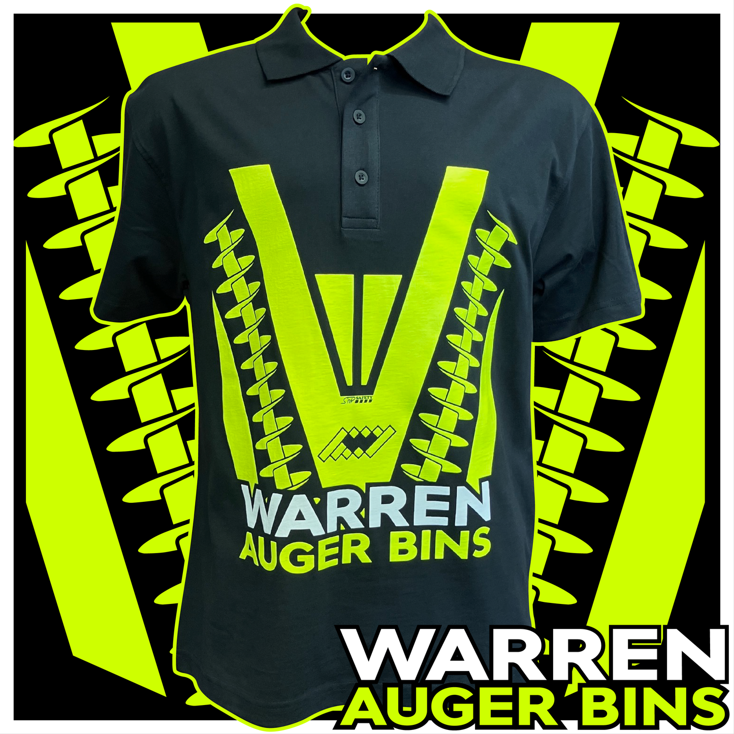 Custom Chevron Design Package (coloured ink on black garments) -- Enquire for a quote.