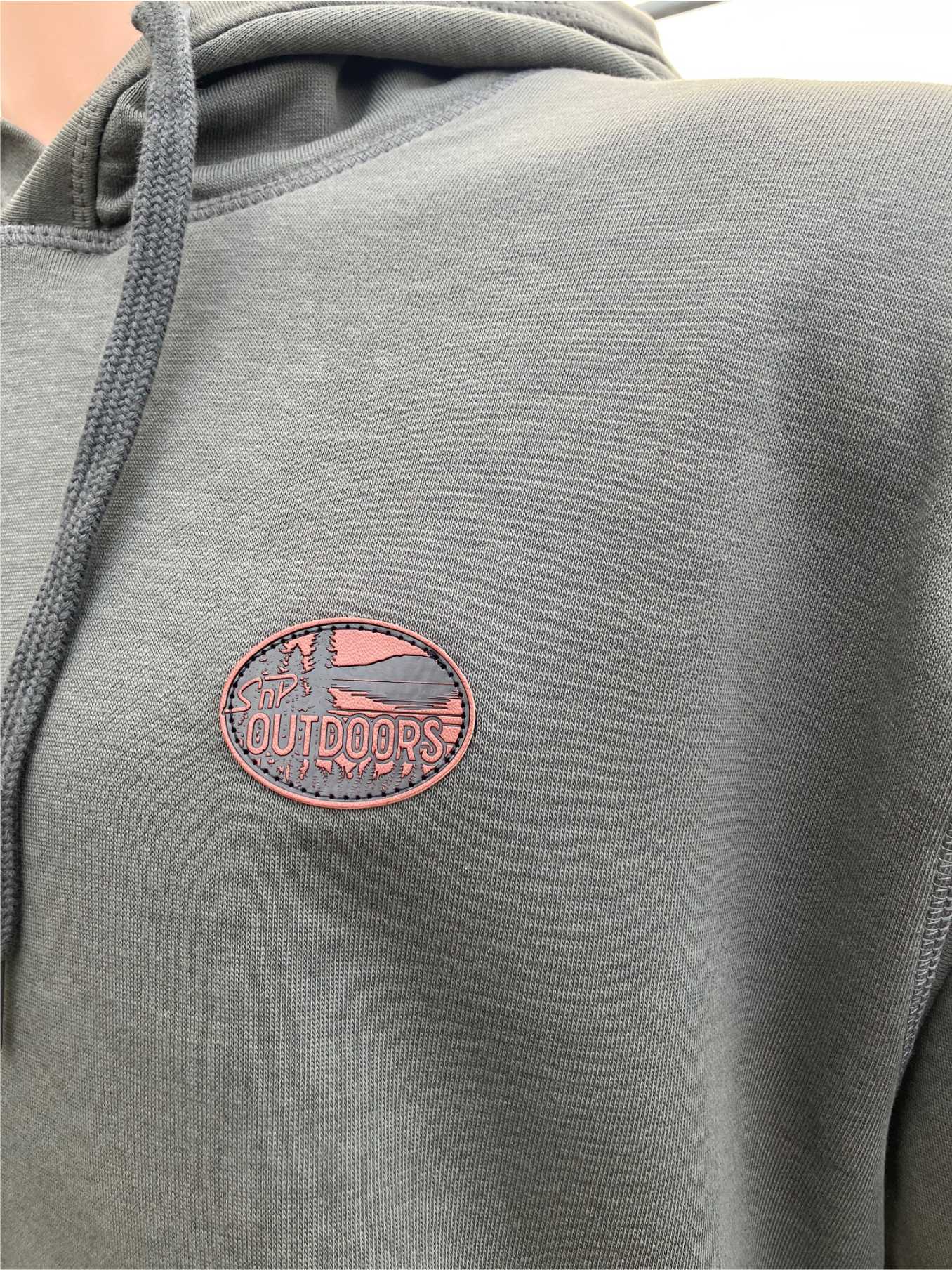 SnP Outdoors Fishing Hoodie - Smoke with Snapper