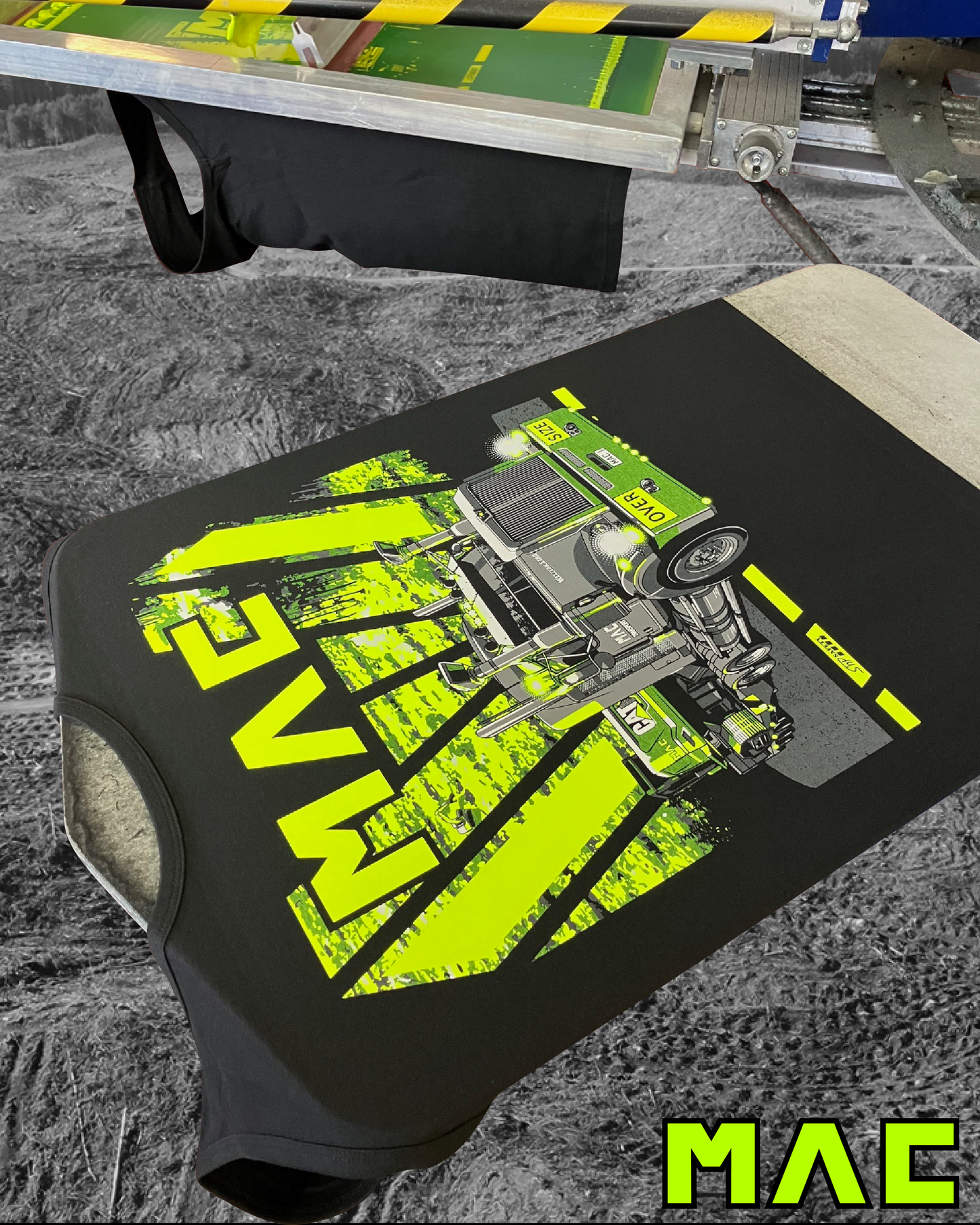 Custom Chevron Design Package (coloured ink on black garments)  --  Enquire for a quote.