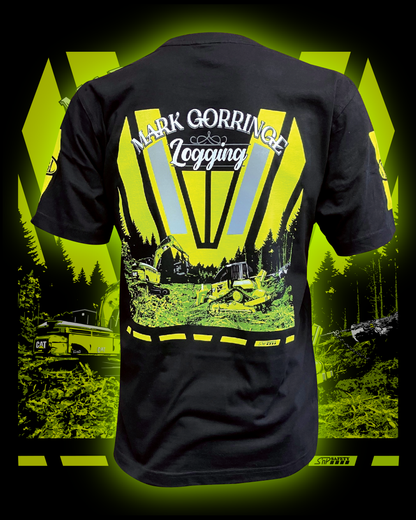 Custom Chevron Design Package (coloured ink on black garments)  --  Enquire for a quote.