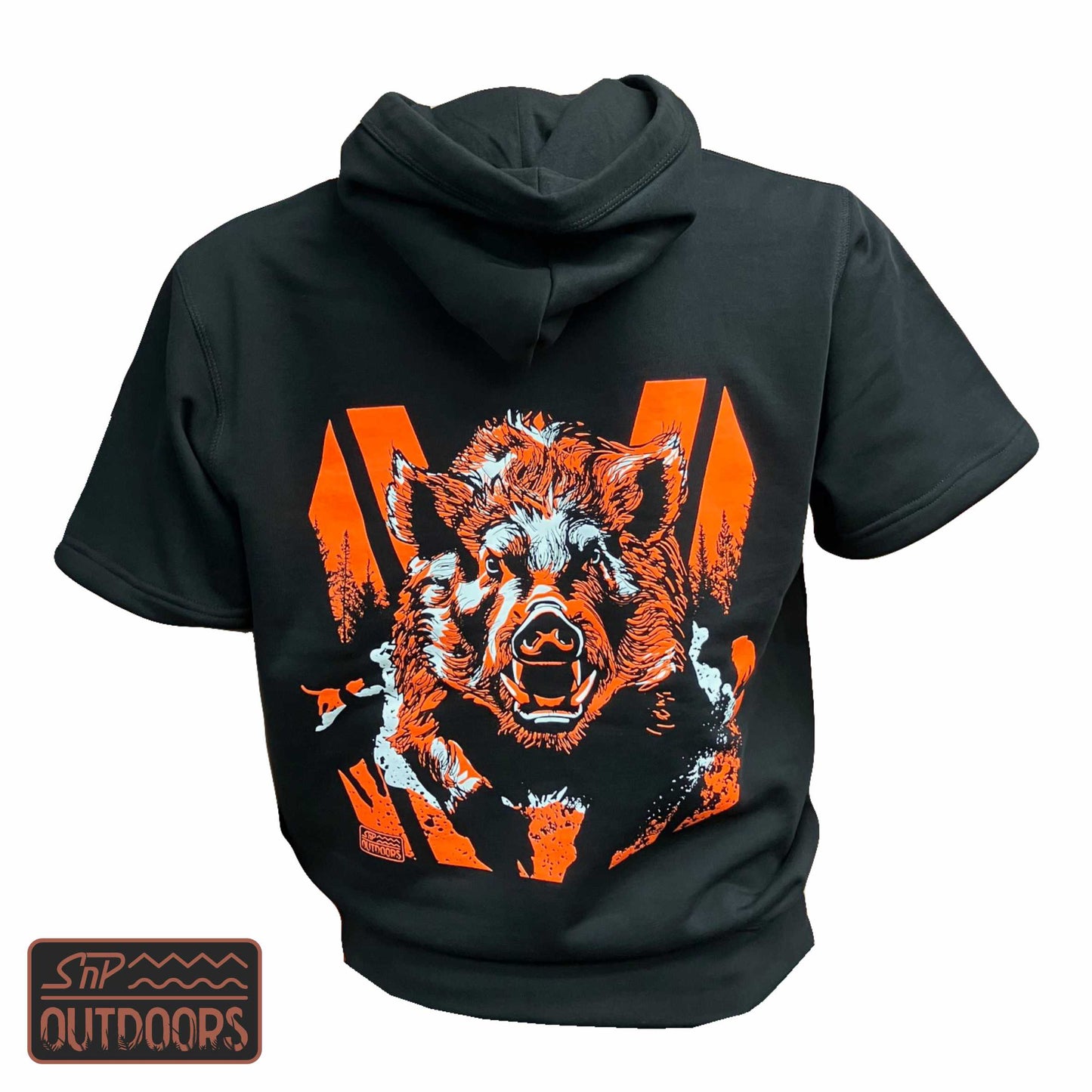 SnP Outdoors Hunting Hoodie - Fluoro Orange Boar