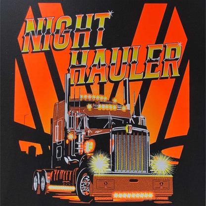 SnP Safety Custom Hi-Vis - Night Hauler Trucking tee