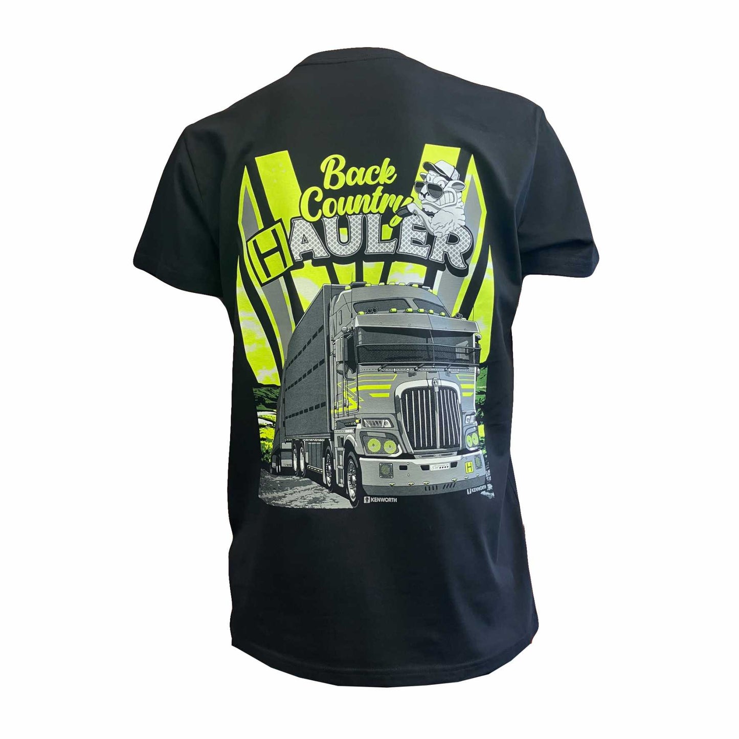 SnP Safety Custom Hi-Vis - Back Country Hauler Trucking tee