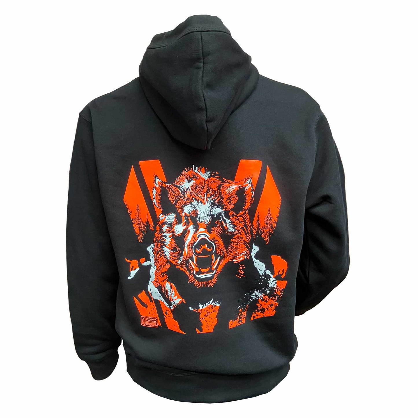 SnP Outdoors Hunting Hoodie - Fluoro Orange Boar