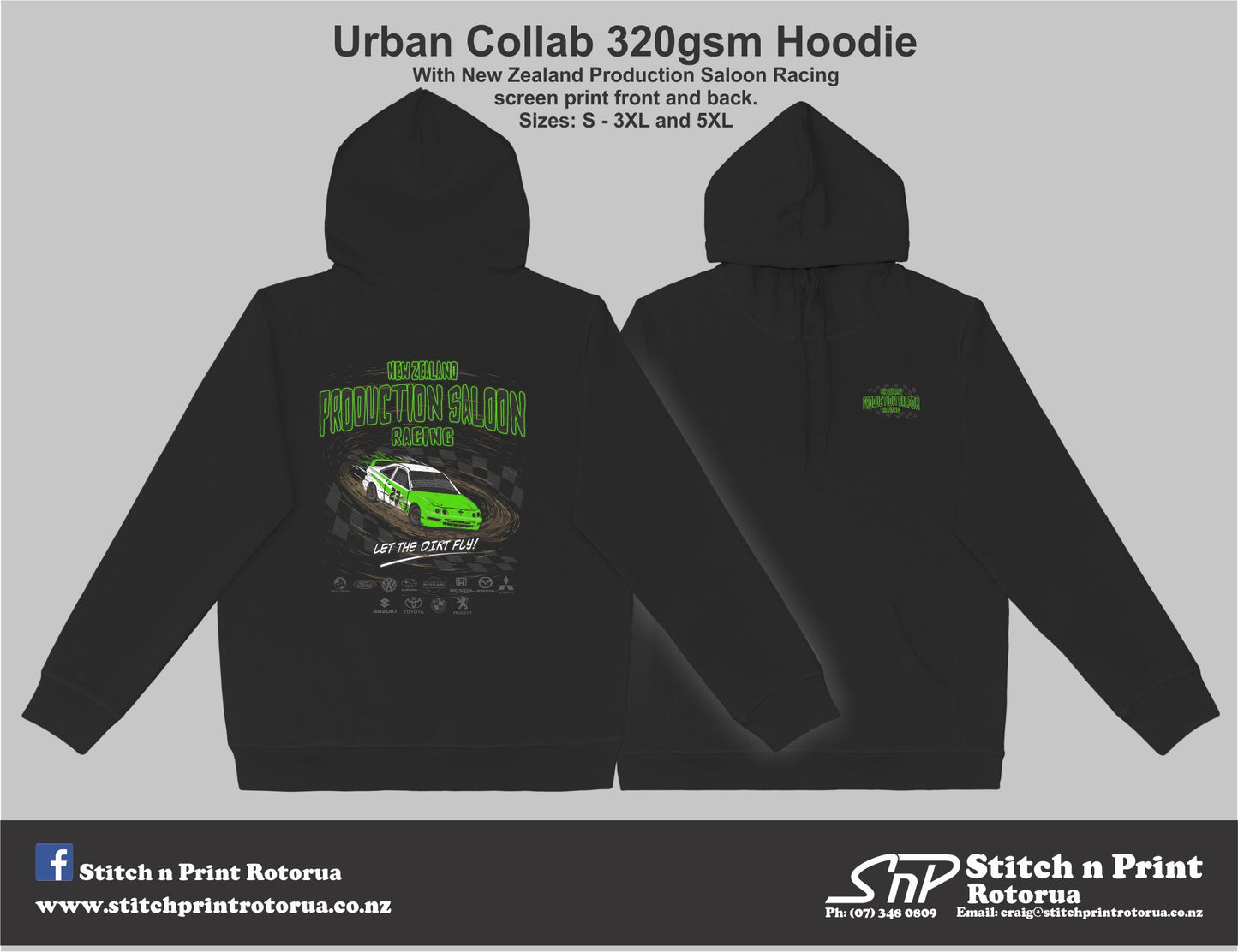 NZ Production Saloon Racing - Hoodie - Pre-Sales