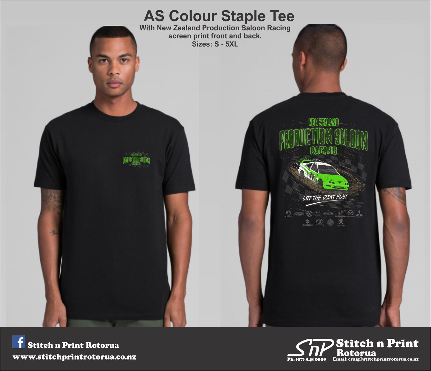 NZ Production Saloon Racing - Short Sleeve Tee