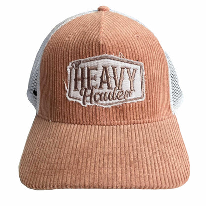 Heavy Hauler Retro Trucker Cap - Rose/White