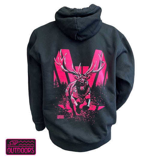 SnP Outdoors Hunting Hoodie - Fluoro Pink Stag